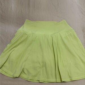 Vibrant Lime Skater Skirt